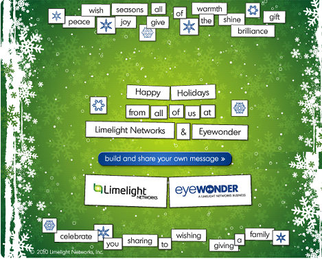 Happy Holidays from the LLNW / EyeWonder team